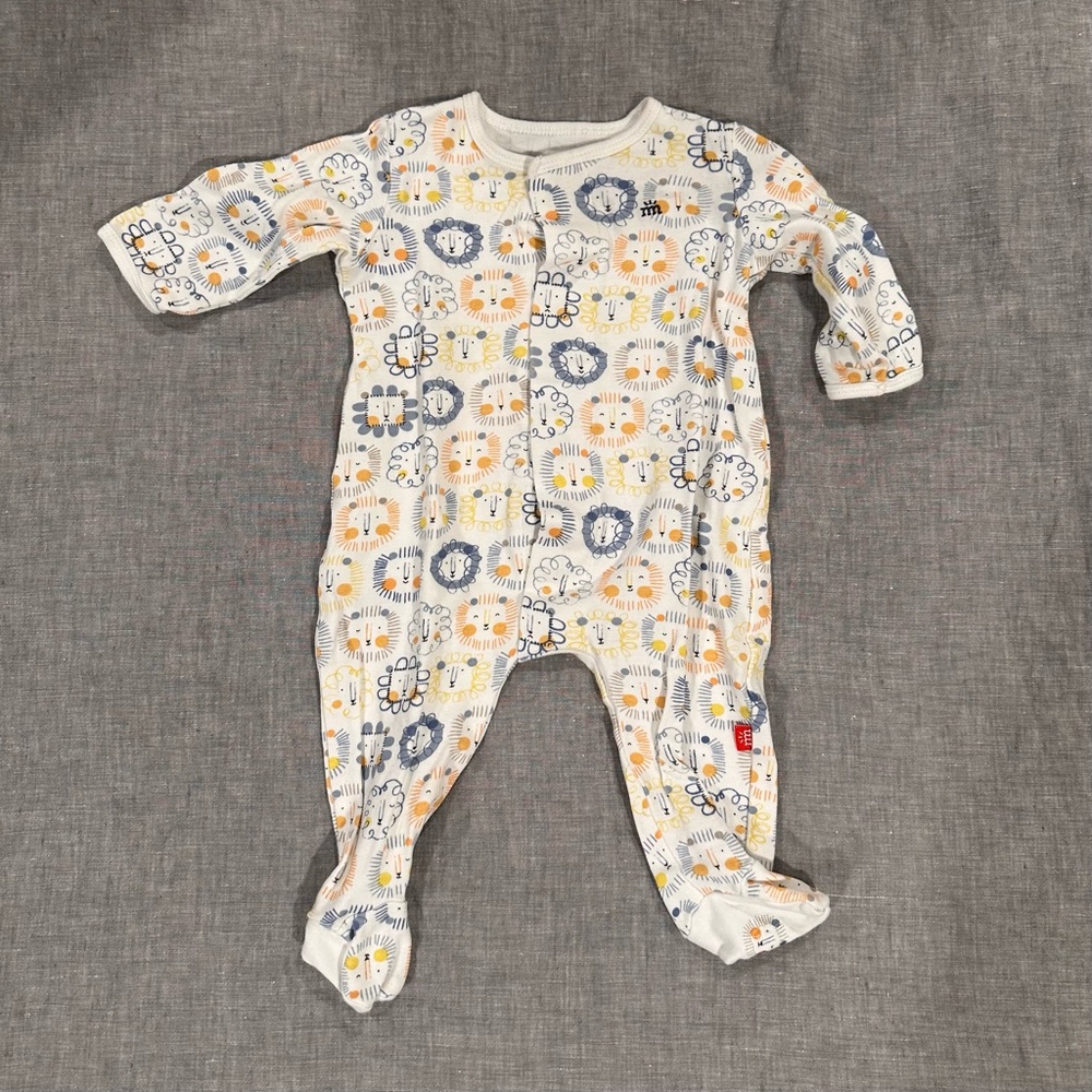 Magnetic Me Baby Onesie with Lion Print